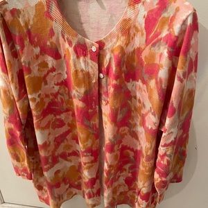 Talbots multi colored sweater